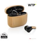 Cuffie TWS in bambù con plastica riciclata RCS, marrone, XDP329.939