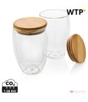 Doppelwandiges Borosilikatglas mit Bambusdeckel 350ml 2er Set, Banner, XDP432.270