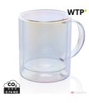 Deluxe doppelwandige elektroplattierte Glasmug, Banner, XDP433.110
