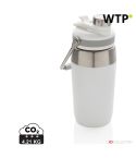 Vacuum stainless steel dual function lid bottle 500ml, white, XDP436.973