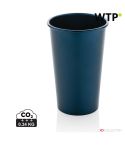 Tazza leggera in alluminio riciclato Alo RCS 450ml, blu marino, XDP437.200