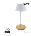 Pure Glow RCS USB-wiederaufladbare Tischlampe aus recyceltem Kunststoff, Weiß, XDP513.283