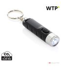 Torcia a chiave ricaricabile USB in plastica riciclata Globix RCS, nero, XDP514.0201