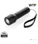 Flara RSC recycled plastic USB-rechargeable torch, Schwarz, XDP514.0501