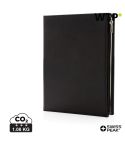 Swiss Peak A5 PU-Notizbuch mit Reißverschlusstasche, Schwarz, XDP774.141