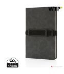 Deluxe Hardcover PU-Notizbuch A5 mit Telefon- und Stifthalter, grau, XDP774.232