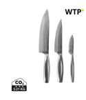 BOSKA Küchenmesser Monaco+, Set von 3, grau, XDRB307132