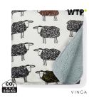 VINGA Coperta in pile di PET riciclato GRS Sheep, bianco, XDV453100