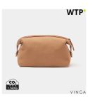 Borsa da toeletta VINGA Sloane in poliestere riciclato RCS, marrone, XDV560141