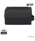 Borsa da toeletta in poliestere riciclato VINGA Livorno GRS, nero, XDV7030101