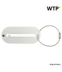 Aluminium luggage tag Isa, silver, 3129-032999999