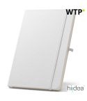 ANNE SUB, A5 notebook in recycled polyester (100% rPET) 300D, ideal for sublimation personalisation, white, 93653-106