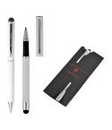 Rollerball & ballpoint pen set, White, MAB0401200IP3