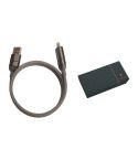 Magnetic 100W fast charging & data cable, Grey, MAB1100200IP3