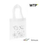 Bag for colouring, crayons, white, V7821-02