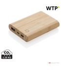 Powerbank in bambù da 5.000 mAh, marrone, XDP322.259