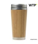 Tazza da viaggio in bambù e acciaio inossidabile Sabine, marrone, 8947-011999999