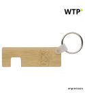 Bamboo key holder with phone holder Orlando, brown, 966246-011999999