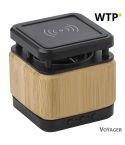 Bamboo wireless speaker 3W, wireless charger 3W, brown, V0121-16