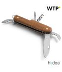 BELPIANO, Multifunktions-Taschenmesser aus Edelstahl und Holz, natürlich, 94159-160