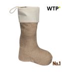 Weihnachtssocke aus Jute Lucca, Beige, EG324113