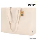 Cotton shopping bag, beige, VA321-20