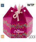 CreaBox HexaCord S, sechseckige Geschenkbox, white, AP716641