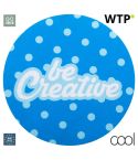 CreaFelt Cursor Round, RPET Mauspad, white, AP716808