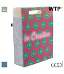 CreaFelt Shop D, custom RPET shopping bag, white, AP716685