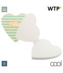 CreaStick Seed Heart, individuelles Haftnotizbuch, white, AP716825