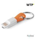 RIEMANN, USB cable with 2 in 1 connector in ABS and PVC, 97152