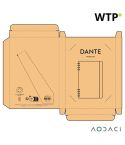 Dante A5 Notebook Bamboo cover. 70gsm Recycled 196 pages, natural, ANT010-160