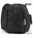 DELFOS POUCH, 300D recycled polyester and 600D recycled polyester waist bag with reflective elements, black, 92091-103