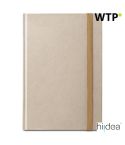 DICKINSON, A5 tvrdi notes od papira od šećerne trske (80% šećerne trske) s linijskim stranicama, prirodni, 93286-160