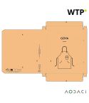 Goya predpasnik iz bombaža 300 gsm in rPU podrobnosti, AAP003