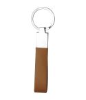 Key chain in leather and metal, E14134