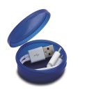 Plastični kabel 3 u 1, prozirna / kraljevsko plava, E14488