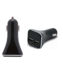 Dvojni USB avto polnilec iz plastike, E14566