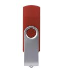4GB USB flash memory with micro USB connector in plastic and steel, E146454GB