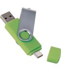 8GB USB flash memory in plastic and steel with connector type c, E146558GB