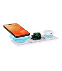Caricatore wireless magnetico 15W in plastica soft touch, bianco, E14711