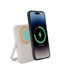 Caricatore magnetico USB e wireless 10000 mAh in paglia di grano+ABS e bambù, E14715