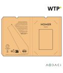 Homer A5 Notebook Stone cover and 196 stone pages. Waterproof, beige, ANT005-131