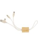 Kabel za punjenje Keegan | Pamuk | Privjesak za ključe, smeđa, 976587-011999999