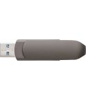 Zinc alloy USB stick Harlow, gun metal, 1001765-411999999