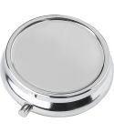 Kutija za tablete Zara | Metal | 3 pregrade | Ogledalo, srebro, 1015129-032999999