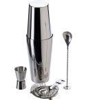 Cocktail set Tatiana | Stainless steel | 4 pcs, black, 771714-001999999