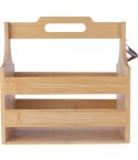 Portabottiglie Hans | Bamboo | Con apribottiglie, marrone, 1097270-011999999