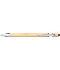 Kugelschreiber Manuela | Bambus | Stylus, braun, 1097473-011999128