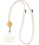 Phone lanyard Lucia | Cotton, sand, 1096679-014999999
